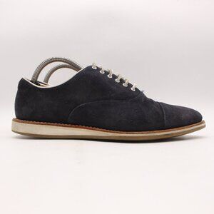 Church’s Hirst 2 Men's Size UK 8 F Blue Navy Suede Cap toe  Oxford Dress Shoes